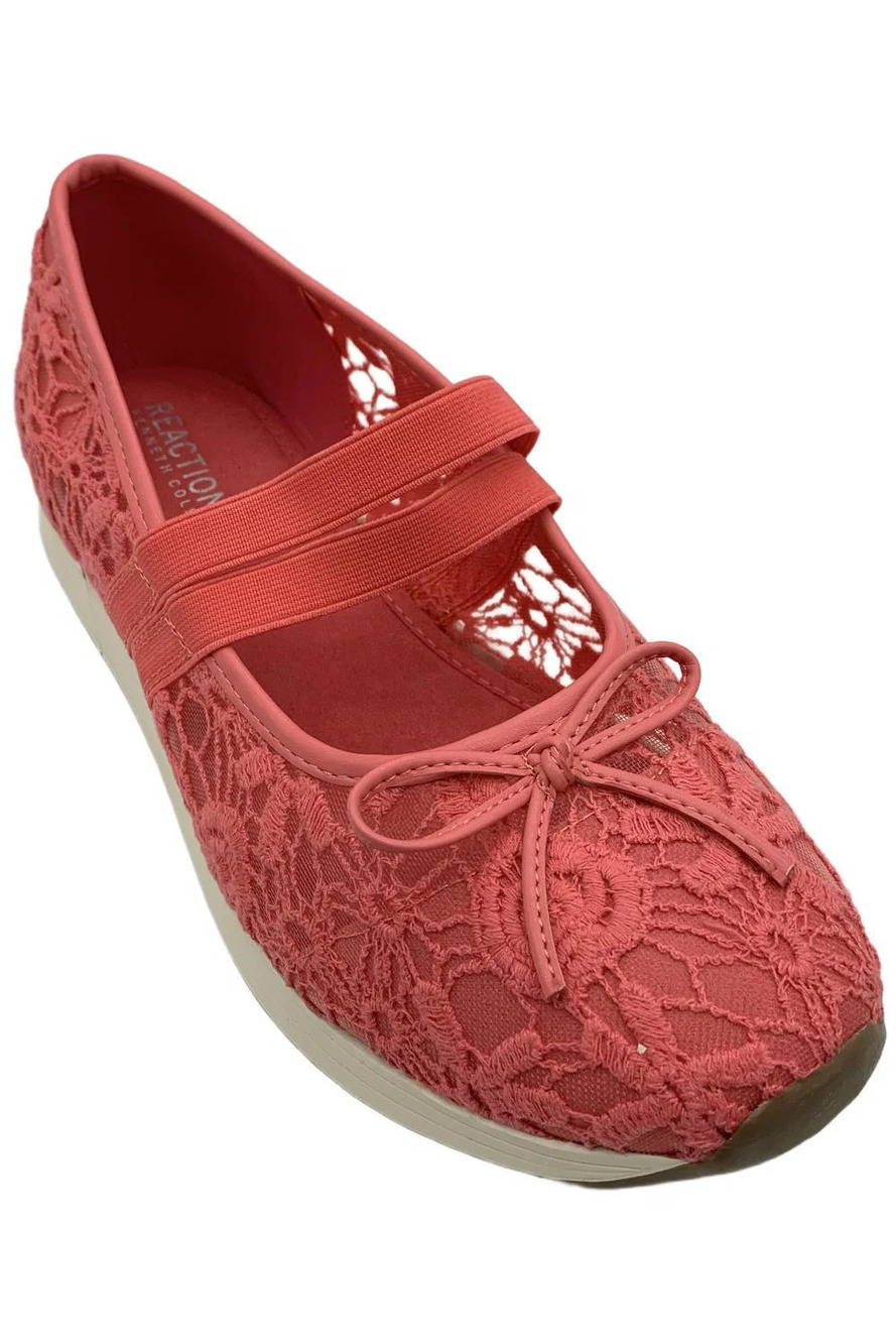 Kenneth Cole Reaction Women's Cameron Lace Mary Jane Tea Rose - Medium